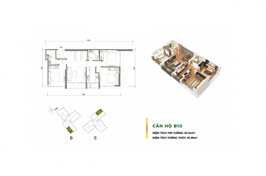 Mặt bằng Căn hộ B10