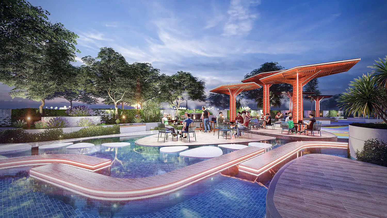 Nội khu dự án Thảo Điền Green
