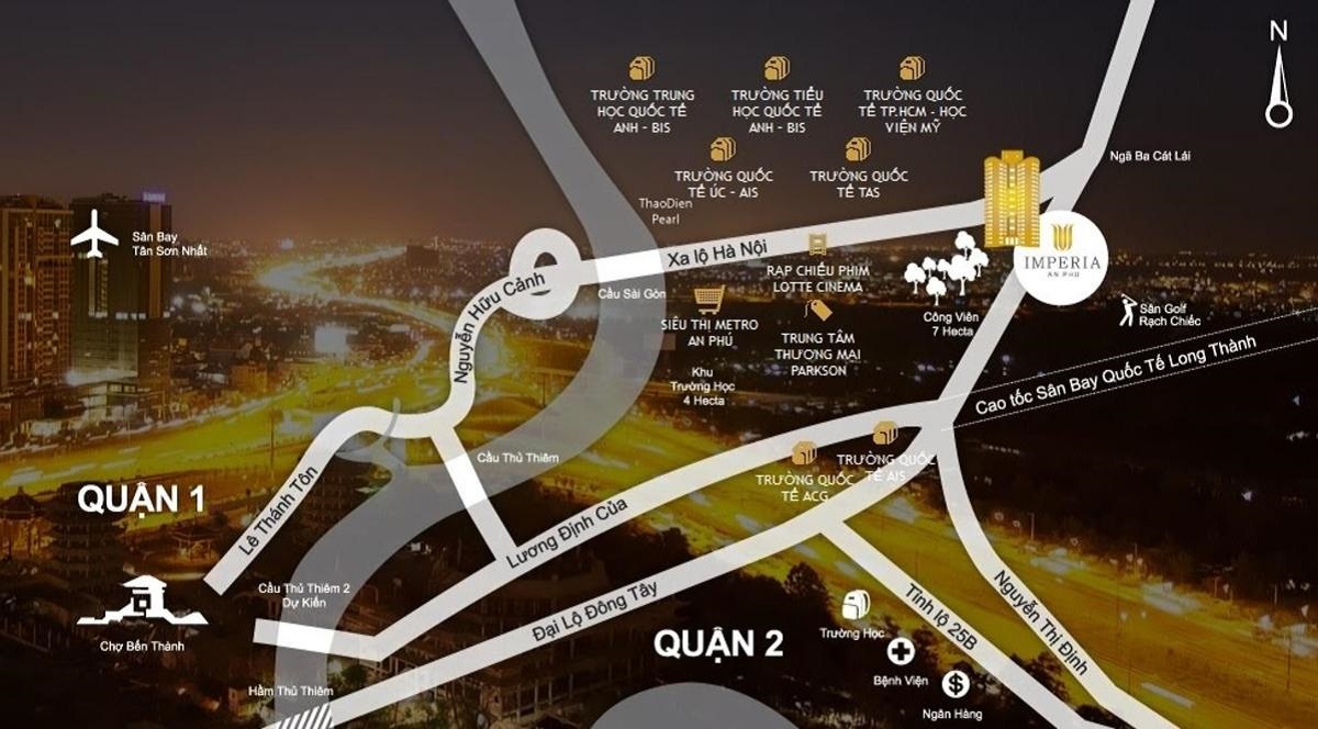 Vị trí dự án Imperia An Phú