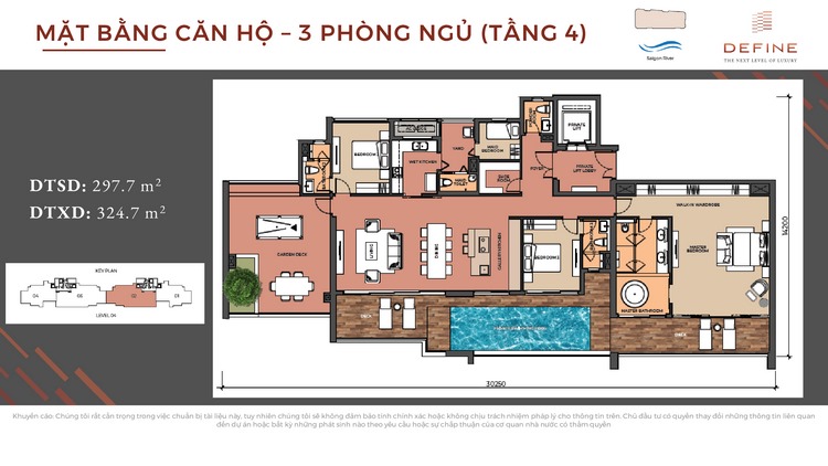 Mặt bằng Căn 3PN
