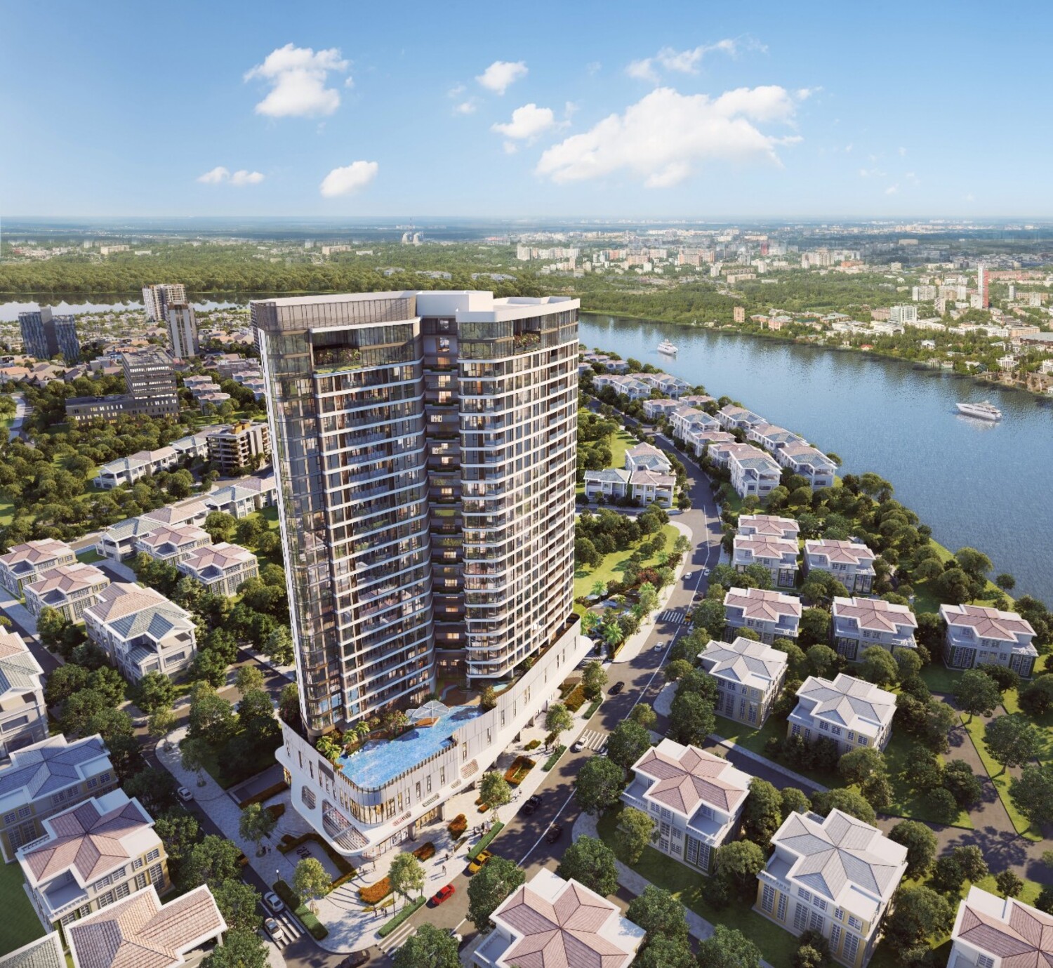 Phối cảnh tổng thể dự án Thảo Điền Green