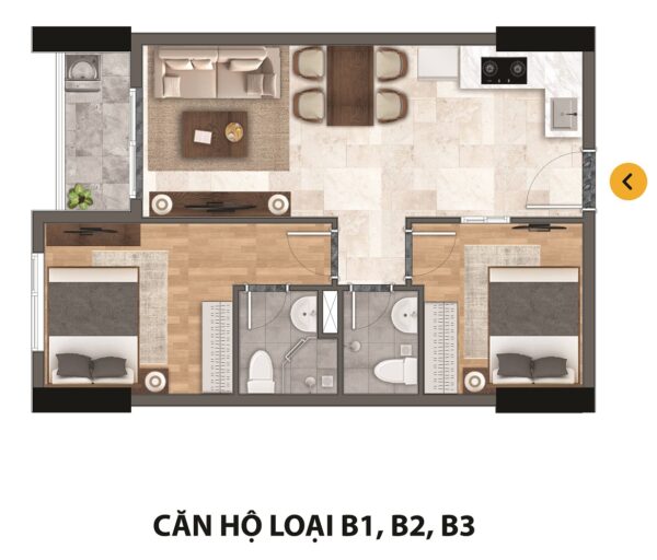 Mặt bằng B1, B2, B3
