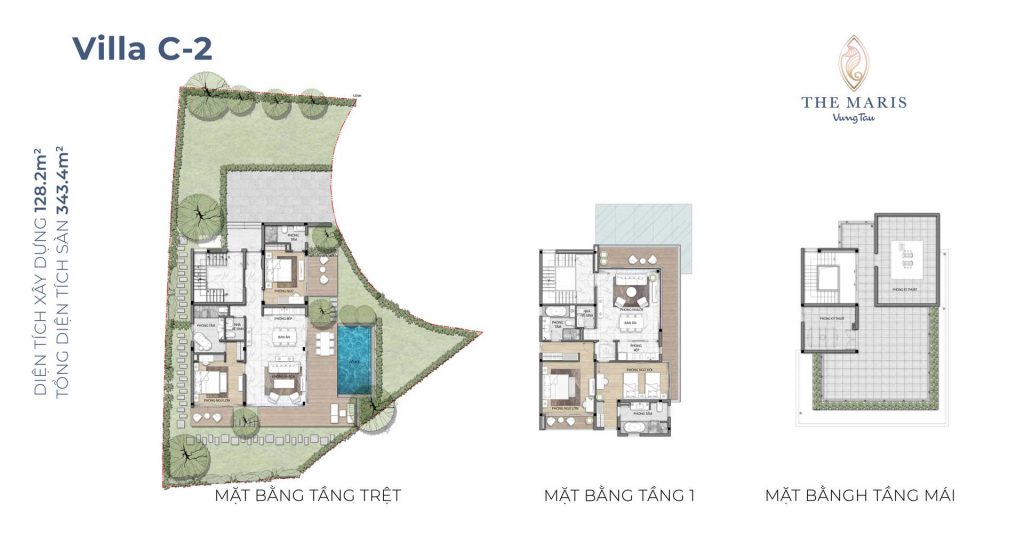 Mặt bằng Villa C2