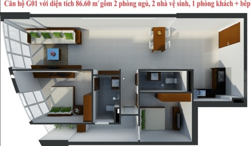 Mặt bằng Căn G01