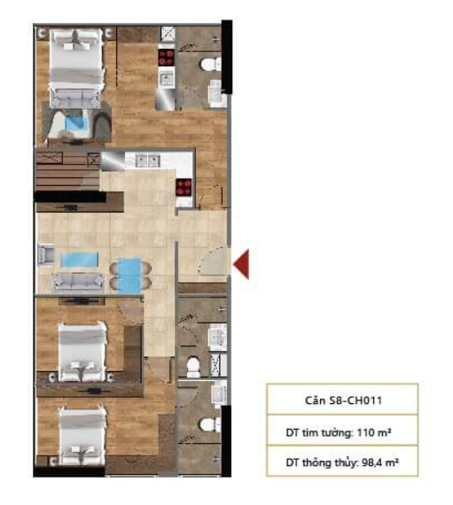 Mặt bằng CH11 (Block S8)