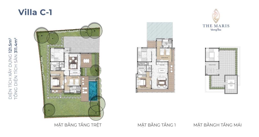 Mặt bằng Villa C1