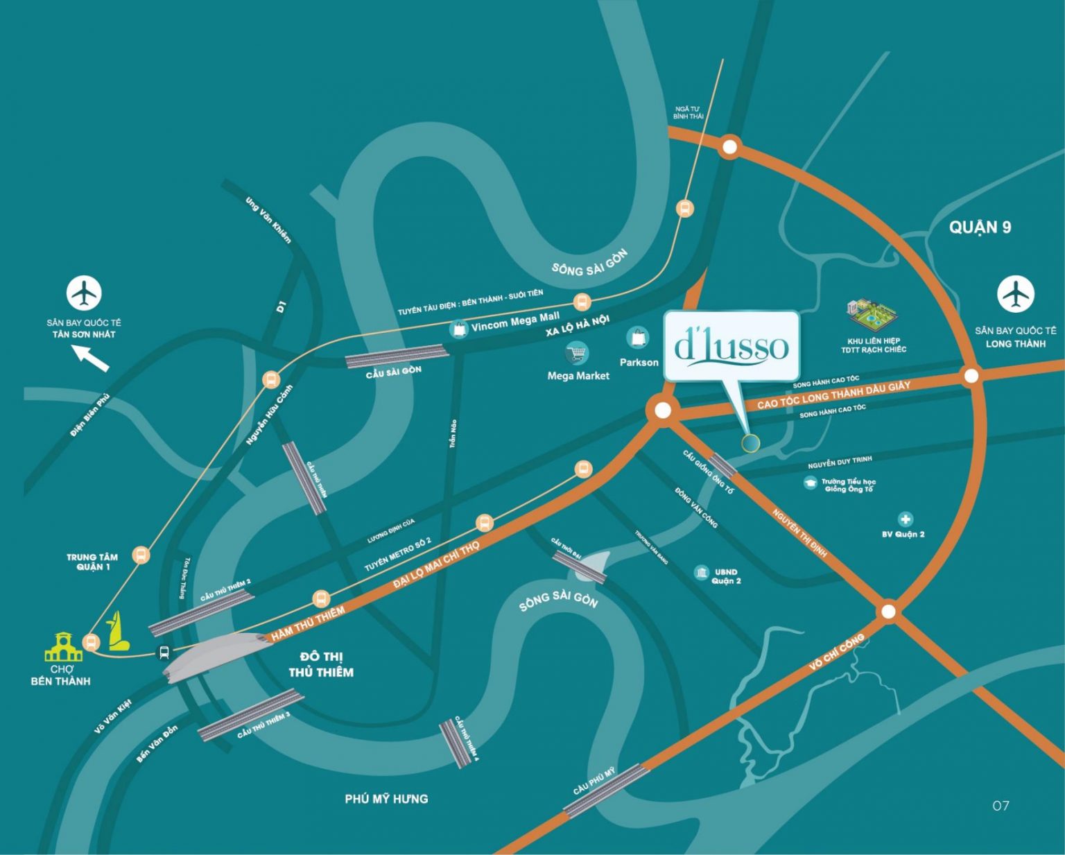 Vị trí dự án D'Lusso