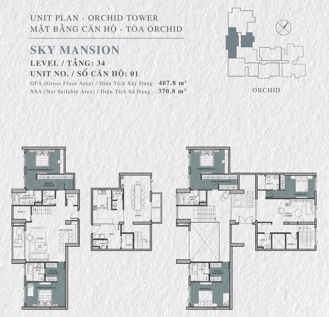 Mặt bằng Sky Mansion số 1