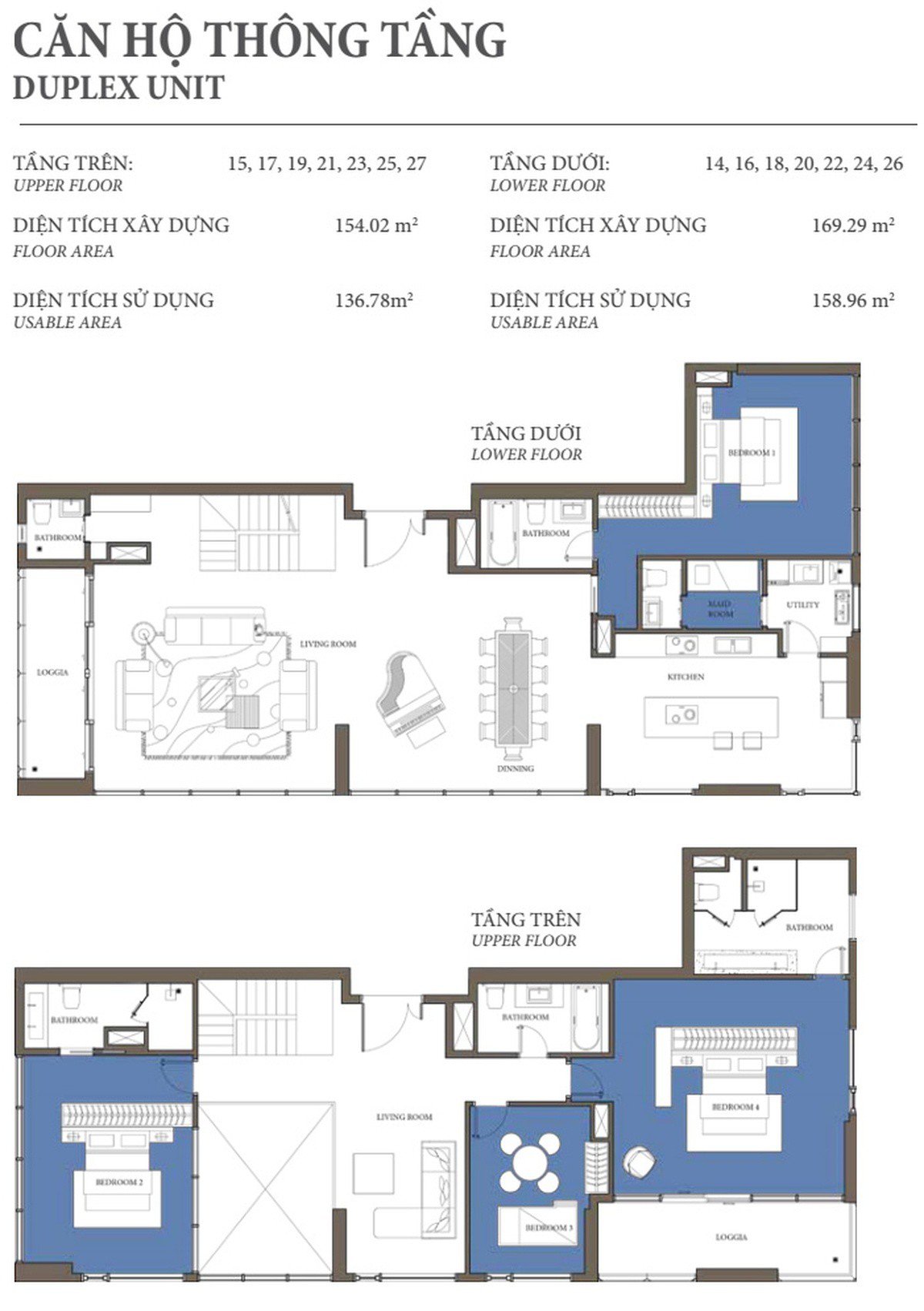 Mặt bằng Duplex