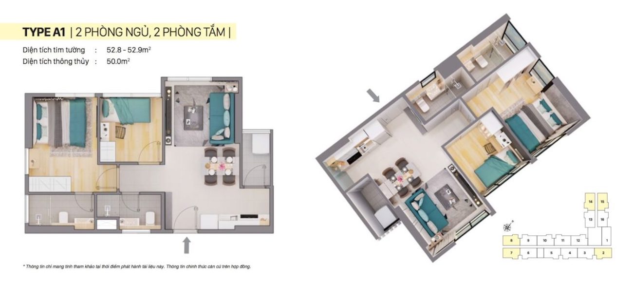 Mặt bằng A1 (Block B)