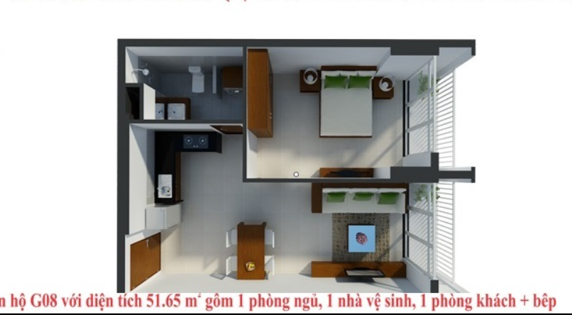 Mặt bằng Căn G08