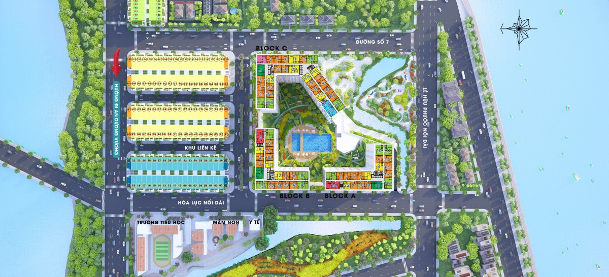 Mặt bằng phân khu dự án City Gate 3