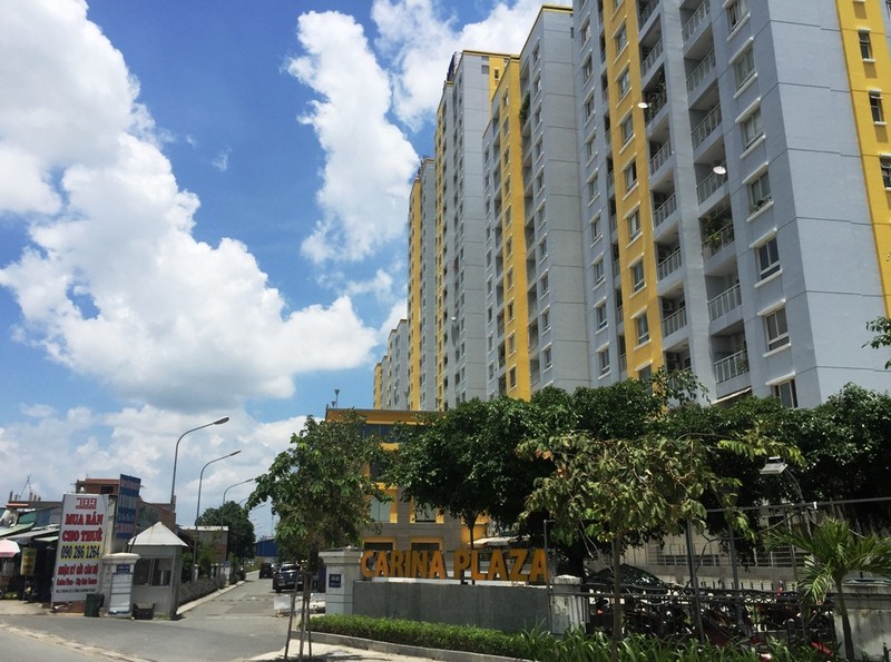 Ảnh thực tế dự án Carina Plaza