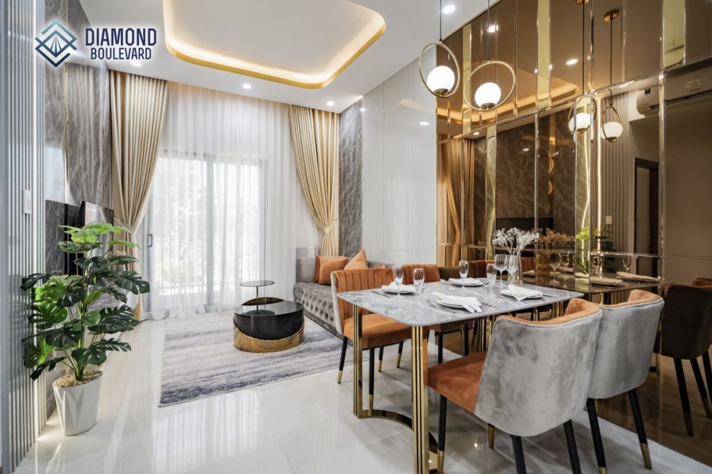 Căn hộ mẫu dự án Diamond Boulevard