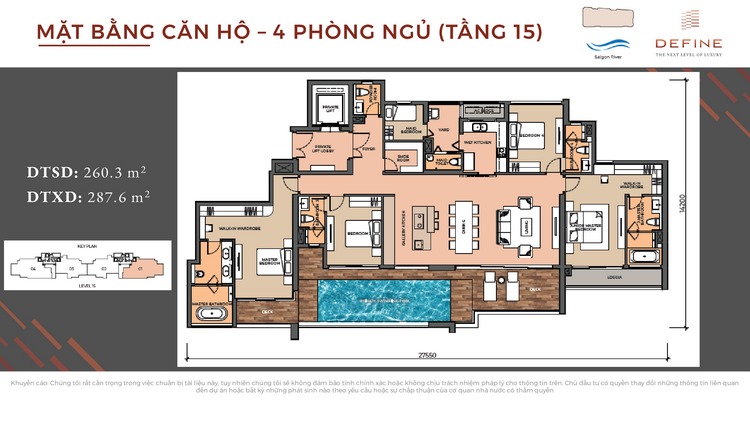 Mặt bằng Căn 4PN