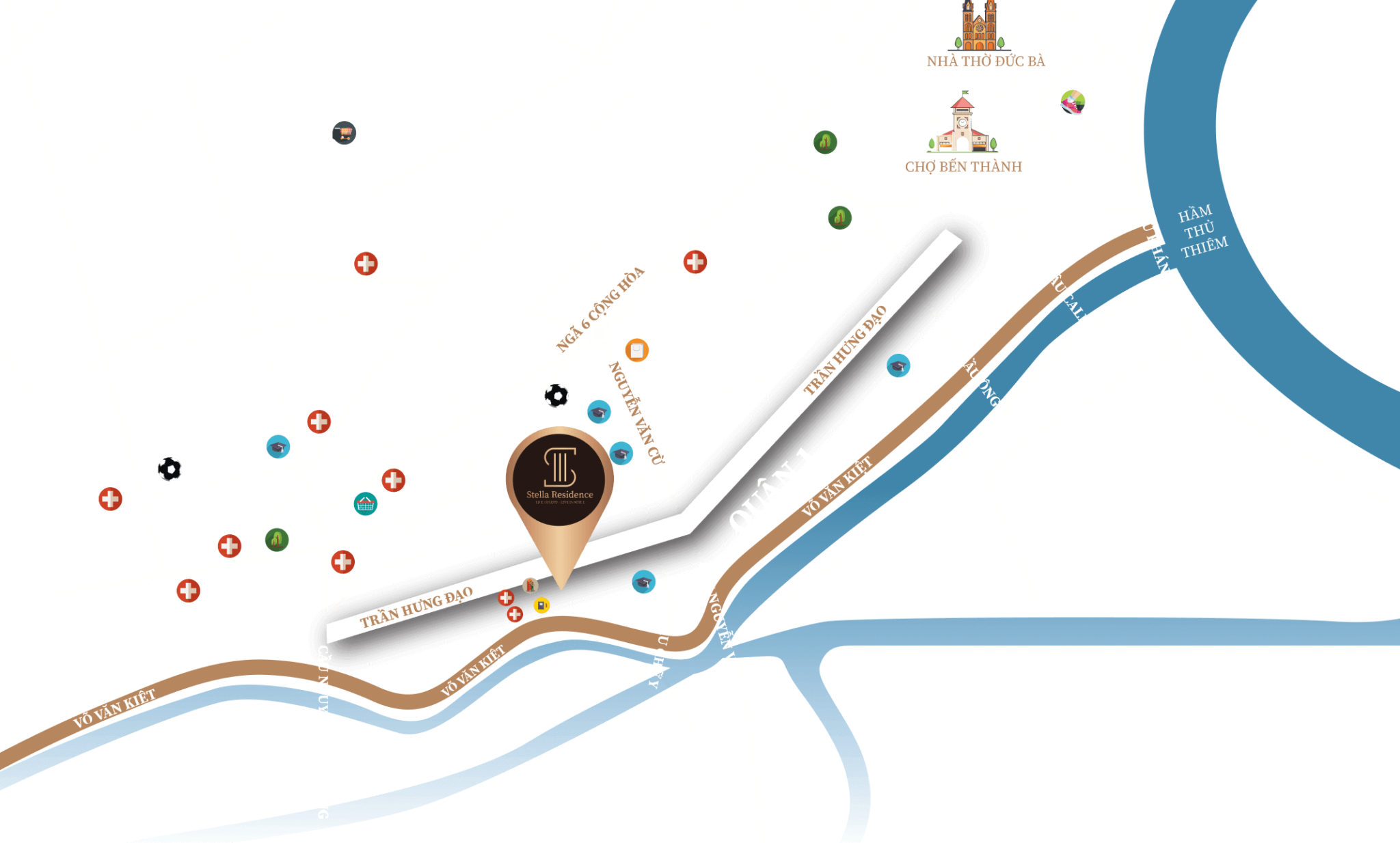 Vị trí dự án Stella Residence
