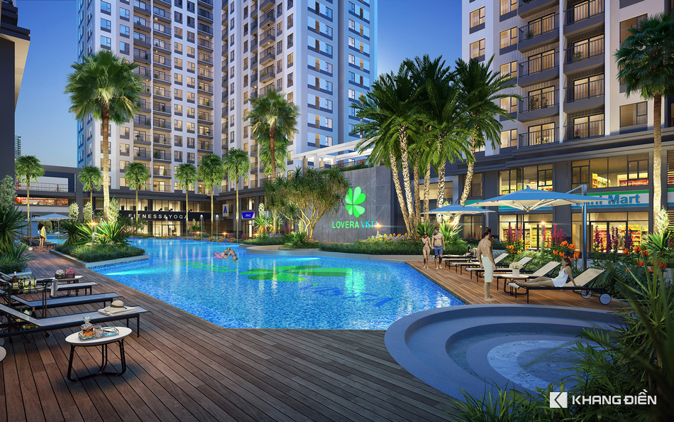 Nội khu dự án Lovera Vista