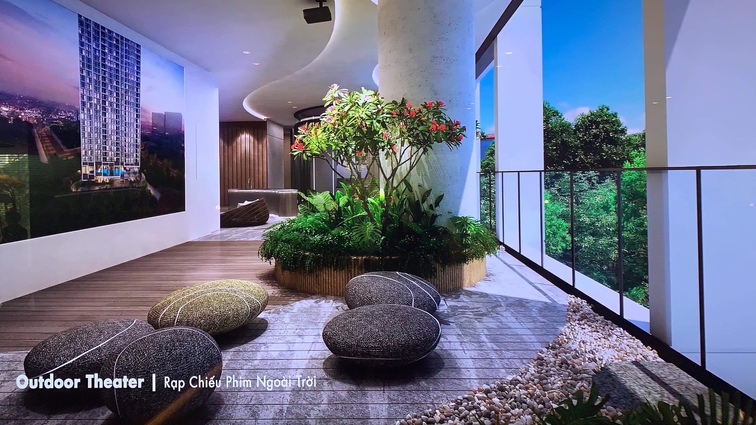 Rạp phim ngoài trời tại Thảo Điền Green