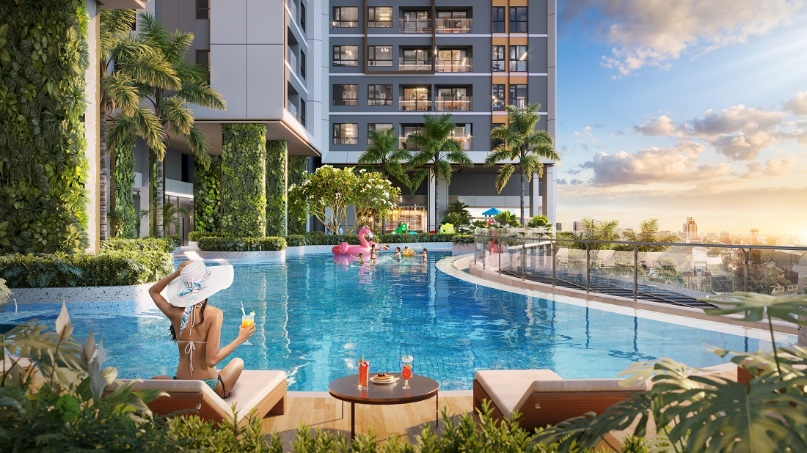 Hồ bơi tại Essensia Sky
