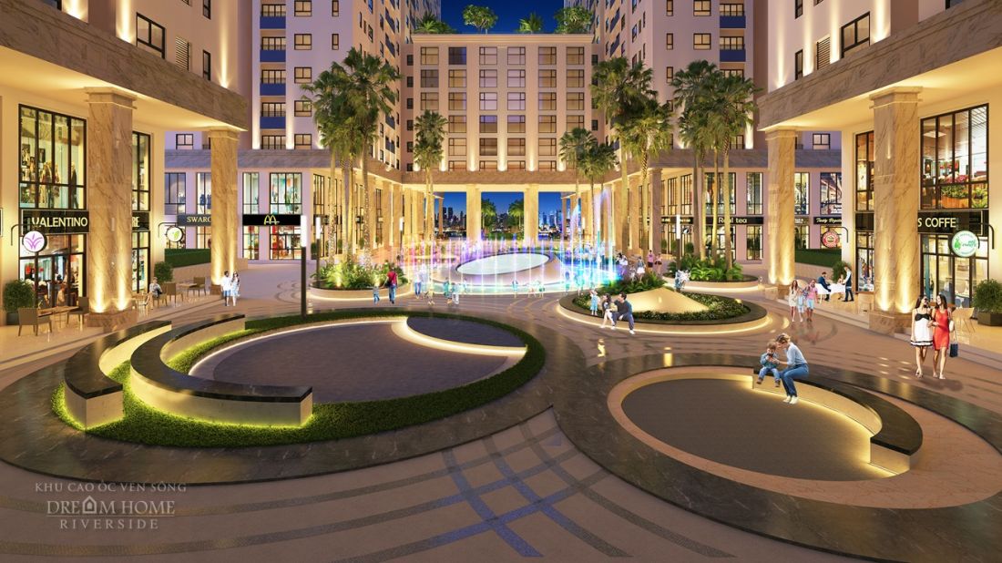 Nội khu dự án Dream Home Riverside